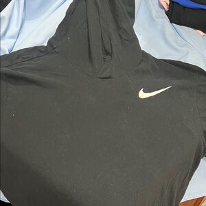 Nike Black Hoodie with White Logo